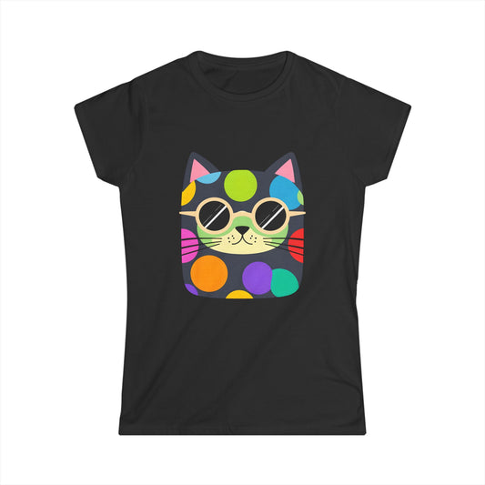 Dot Cat Women's Softstyle Tee