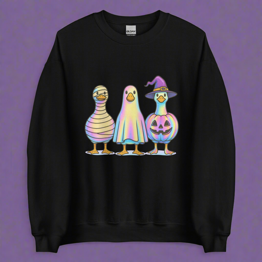 Gildan Shiny Halloween Geese Sweatshirt