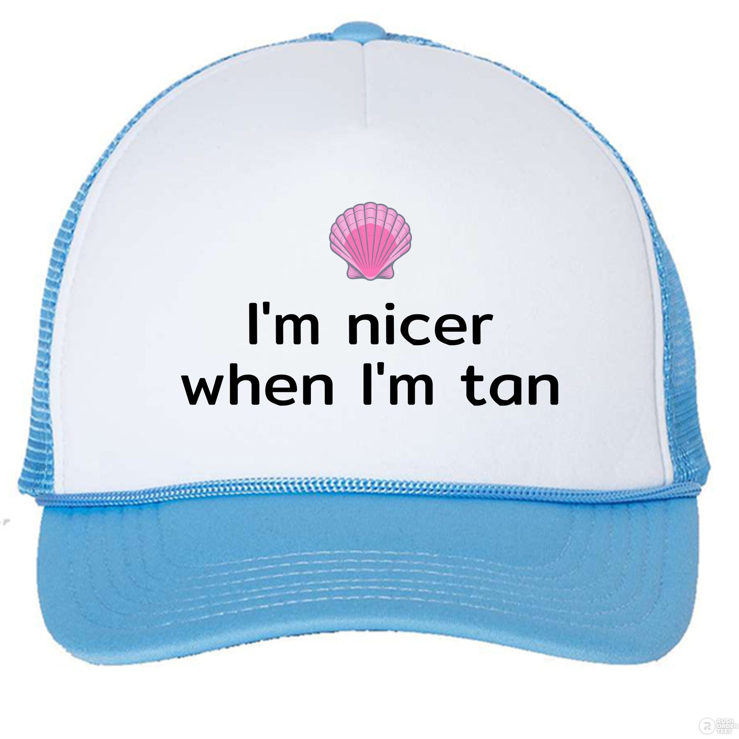 White/ Baby Blue - FRONT