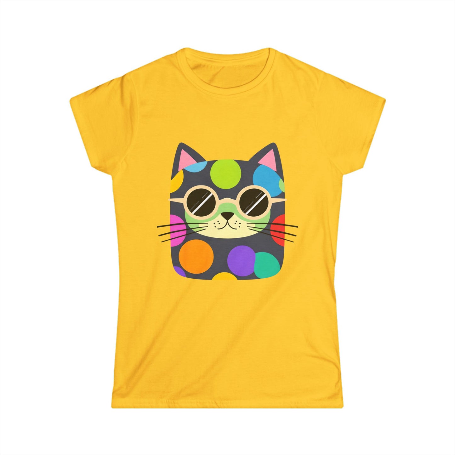 Dot Cat Women's Softstyle Tee