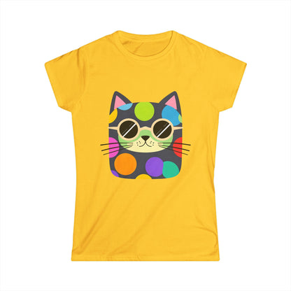Dot Cat Women's Softstyle Tee