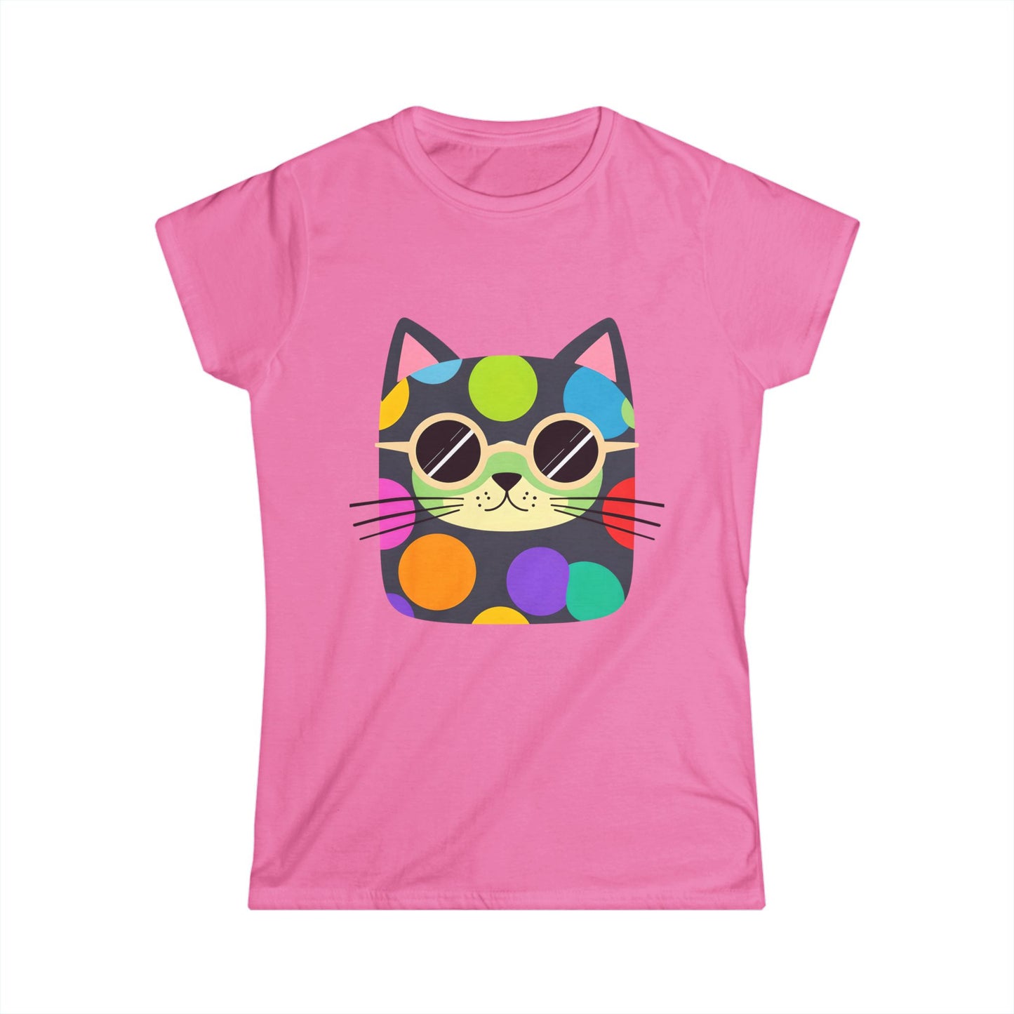 Dot Cat Women's Softstyle Tee