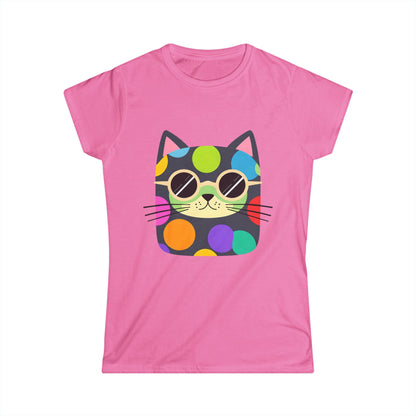 Dot Cat Women's Softstyle Tee