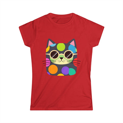 Dot Cat Women's Softstyle Tee