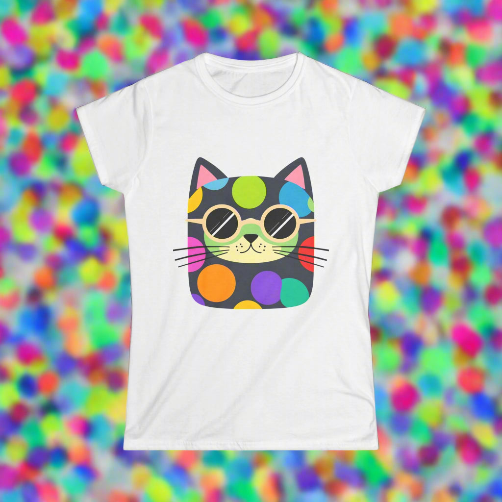 Dot Cat Women's Softstyle Tee