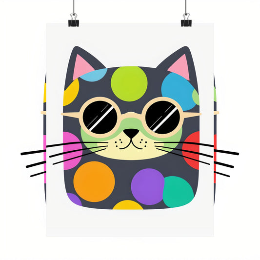 Playful Cat Art Poster