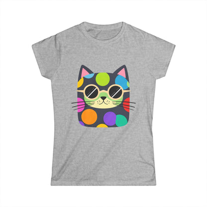 Dot Cat Women's Softstyle Tee