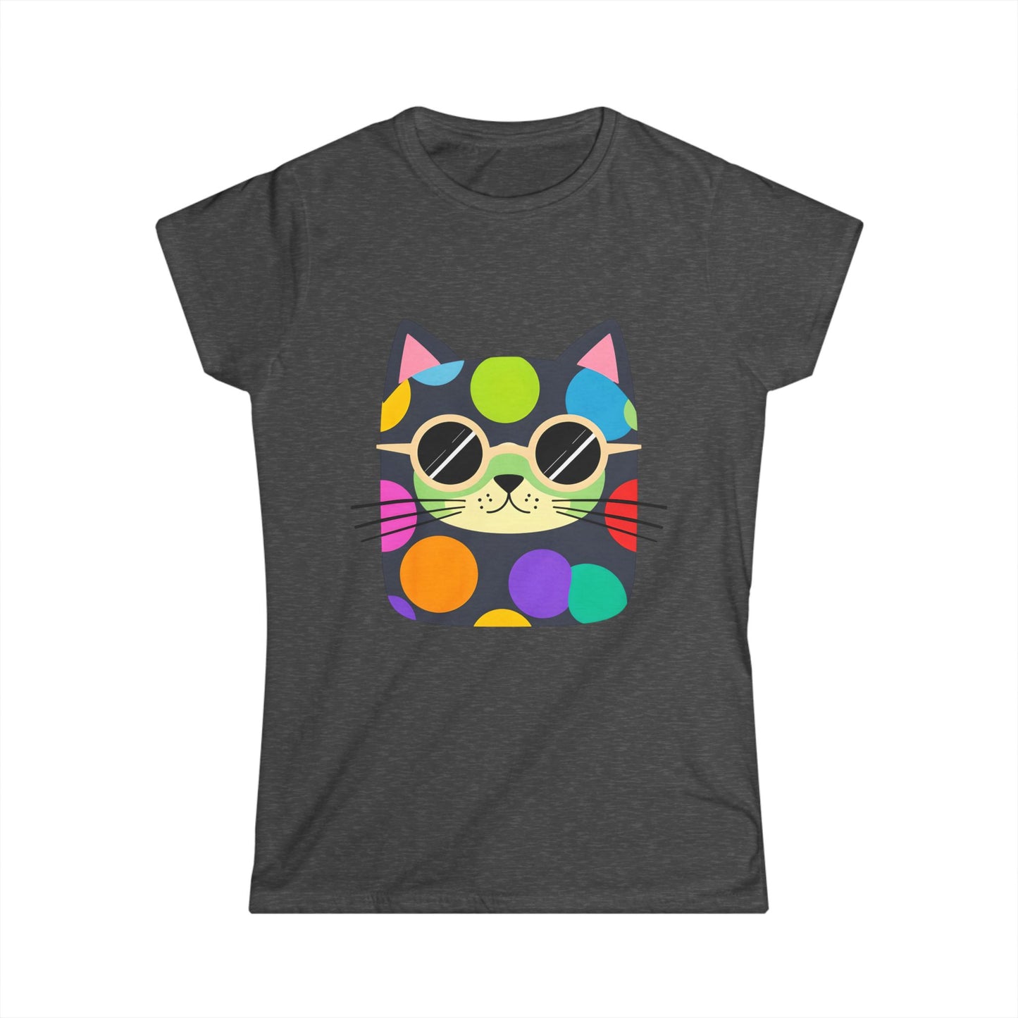 Dot Cat Women's Softstyle Tee