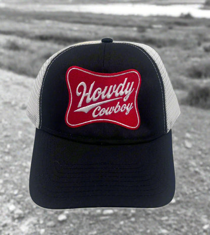 Howdy Cowboy Embroidered Trucker Hat