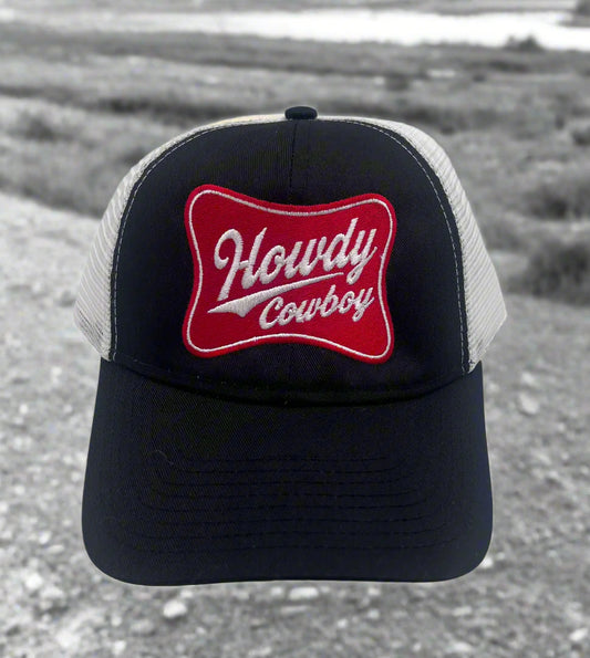 Howdy Cowboy Embroidered Trucker Hat