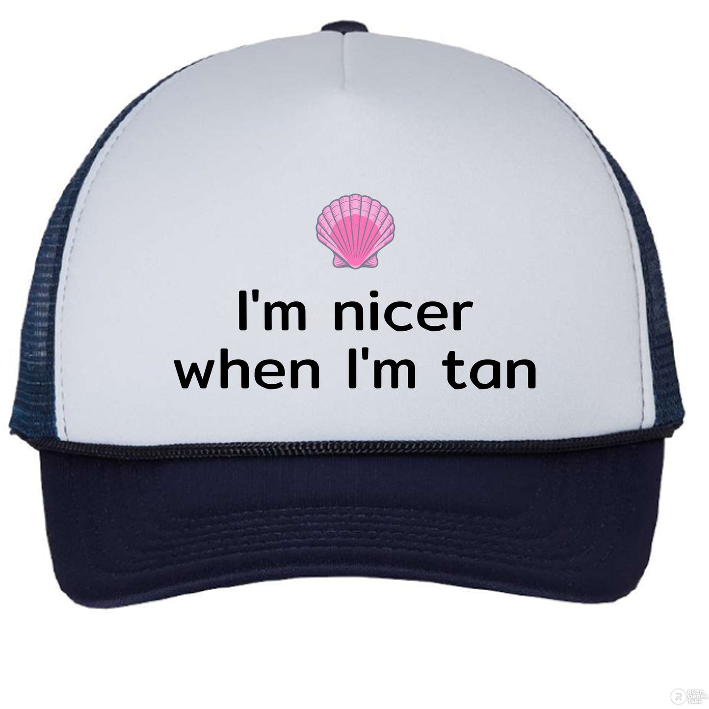 White/ Navy - FRONT