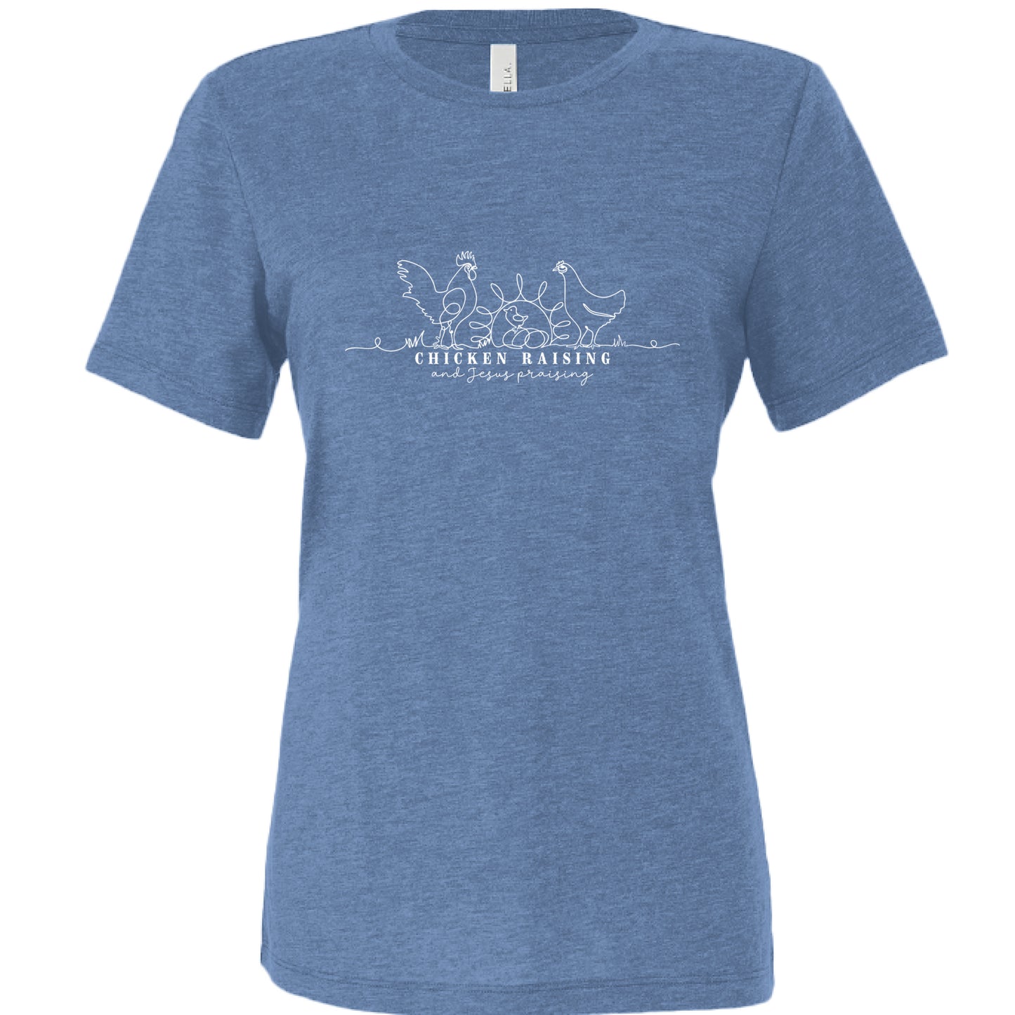 Blue Triblend - FRONT